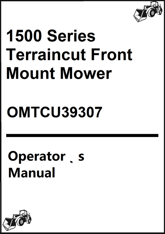 John Deere 1500 Series Terraincut Front Mount Mower Operator's Manual