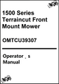 John Deere 1500 Series Terraincut Front Mount Mower Operator's Manual