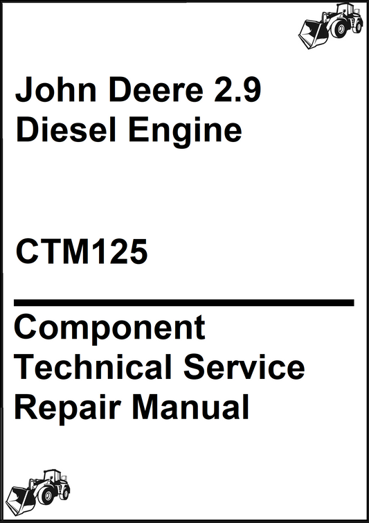 John Deere 2.9 Diesel Engine Component Technical Service Repair Manual