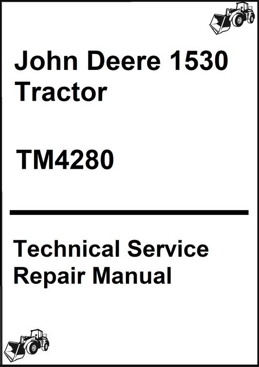 John Deere 1530 Tractor Technical Service Repair Manual