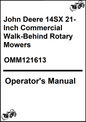John Deere 14SX 21-Inch Commercial Walk-Behind Rotary Mowers (S/N 140001) Operator's Manual
