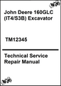 John Deere 160GLC (IT4/S3B) Excavator Technical Service Repair Manual