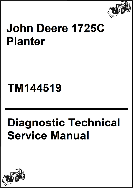 John Deere 1725C Planter Diagnostic Technical Service Manual