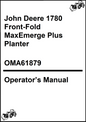 John Deere 1780 Front-Fold MaxEmerge Plus Planter Operator’s Manual