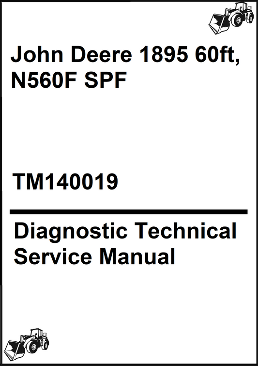 John Deere 1895 60ft, N560F SPF Diagnostic Technical Service Manual