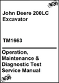 John Deere 200LC Excavator Operation, Maintenance & Diagnostic Test Service Manual