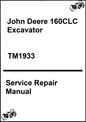 John Deere 160CLC Excavator Technical Service Repair Manual