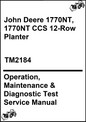 John Deere 1770NT, 1770NT CCS 12-Row Planter Operation, Maintenance & Diagnostic Test Service Manual