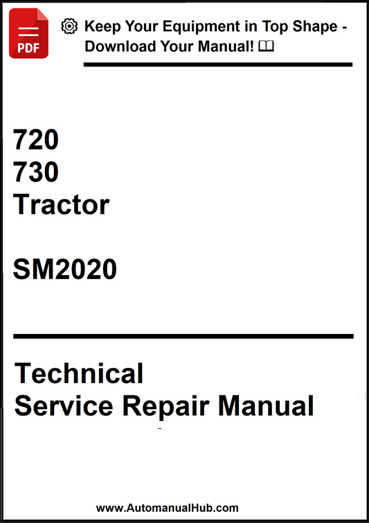 John Deere 720, 730 Tractor Technical Service Repair Manual SM2020 - PDF