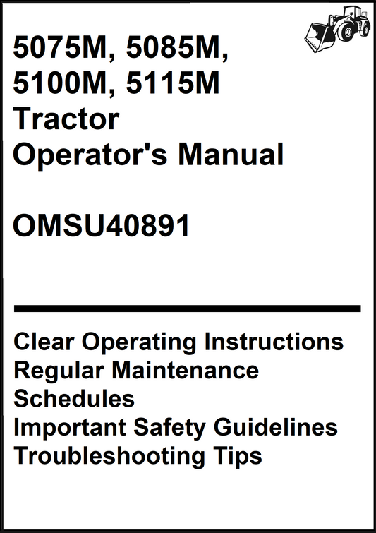 John Deere 5075M, 5085M, 5100M, 5115M Tractor Operator's Manual OMSU40891 - PDF