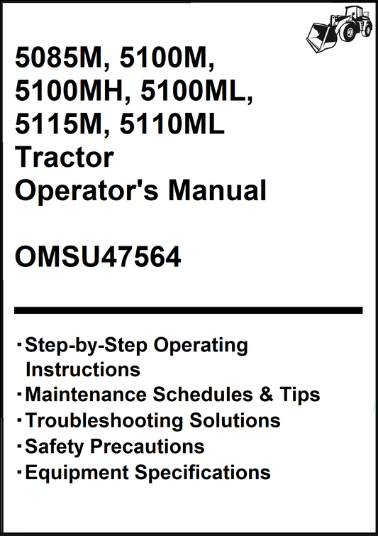 John Deere 5085M, 5100M, 5100MH, 5100ML, 5115M, 5110ML Tractor Operator's Manual OMSU47564 - PDF