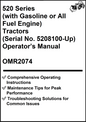 John Deere 520 Series (with Gasoline or All Fuel Engine) Tractors (Serial No. 5208100-Up) Operator’s Manual OMR2074 - PDF
