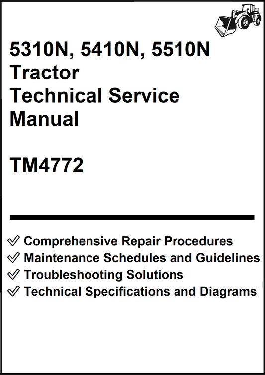 John Deere 5310N, 5410N, 5510N Tractor Technical Service Manual TM4772 - PDF