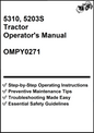 John Deere 5310, 5203S Tractor Operator's Manual OMPY0271 - PDF