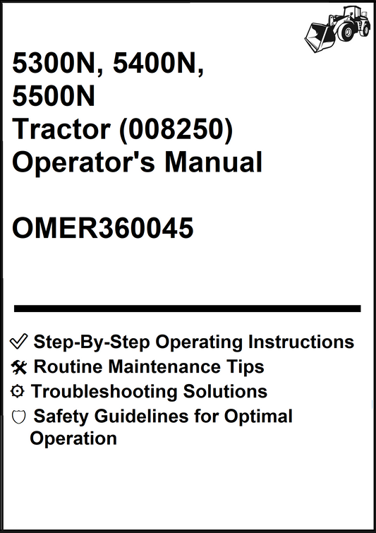 John Deere 5300N, 5400N, 5500N Tractor (008250) Operator's Manual OMER360045 - PDF
