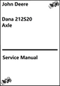 John Deere, Dana 212S20 Axle Service Manual - PDF