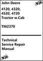 John Deere 4120, 4320, 4520, 4720 Compact Utility Tractor w.Cab Technical Service Repair Manual TM2370 - PDF