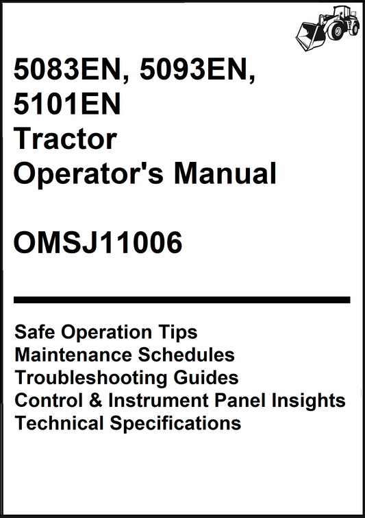 John Deere 5083EN, 5093EN, 5101EN Tractor Operator's Manual OMSJ11006 - PDF