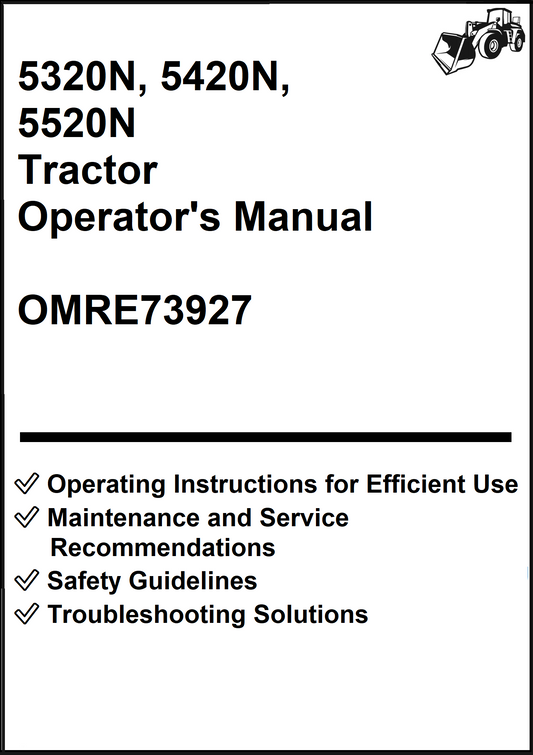 John Deere 5320N, 5420N, 5520N Tractor Operator's Manual OMRE73927  - PDF