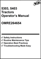John Deere 5303, 5403 Tractors Operator’s Manual OMRE264654 - PDF