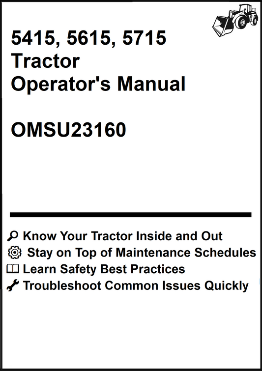 John Deere 5415, 5615, 5715 Tractor Operator's Manual OMSU23160 - PDF