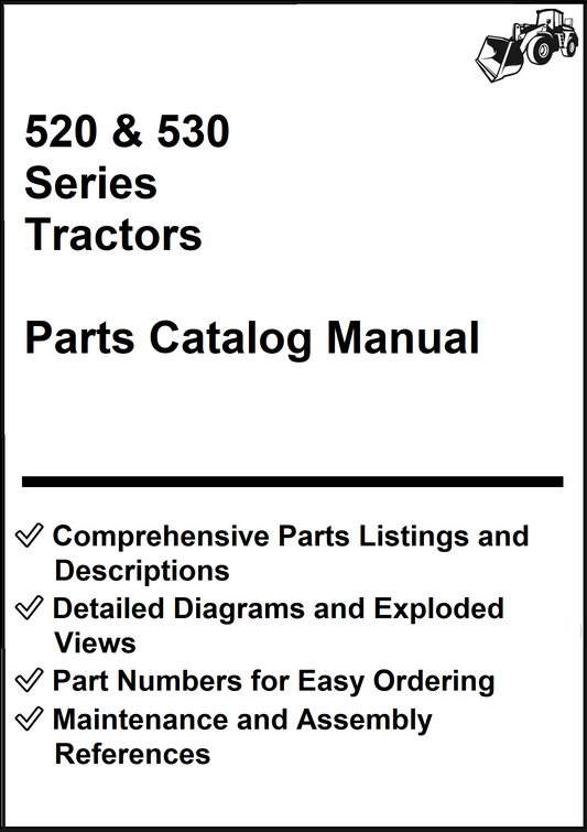 John Deere 520 & 530 Series Tractors Parts Catalog Manual - PDF