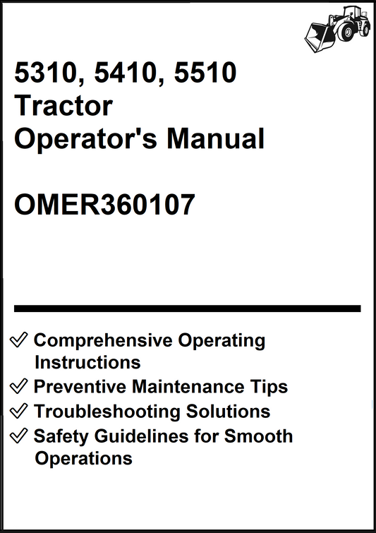 John Deere 5310, 5410, 5510 Tractor Operator's Manual OMER360107 - PDF