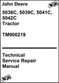 John Deere 5036C, 5039C, 5041C, 5042C Tractor Technical Service Manual TM900219 - PDF