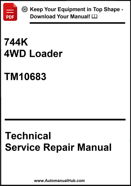 John Deere 744K 4WD Loader Technical Service Repair Manual TM10683 - PDF