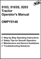 John Deere 5103, 5103S, 5203 Tractor Operator's Manual OMPY0146 - PDF