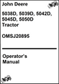 John Deere 5038D, 5039D, 5042D, 5045D, 5050D Tractor Operator's Manual OMSJ20895 - PDF