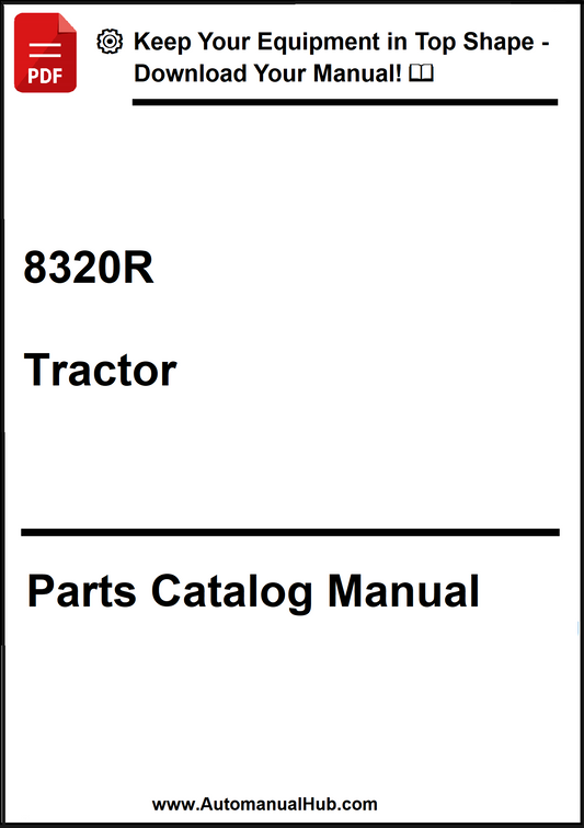 John Deere 8320R Tractor Parts Catalog Manual - PDF