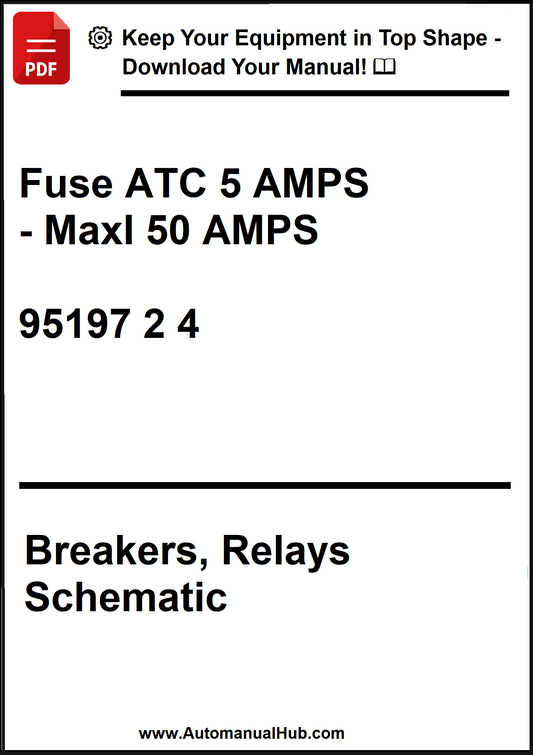Technical document about fuse specifications and schematics for automotive use.