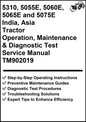 John Deere 5310, 5055E, 5060E, 5065E and 5075E India, Asia Tractor Operation, Maintenance & Diagnostic Test Service Manual TM902019 - PDF