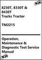 John Deere 8230T, 8330T & 8430T Tracks Tractor Operation, Maintenance & Diagnostic Test Service Manual TM2215 - PDF
