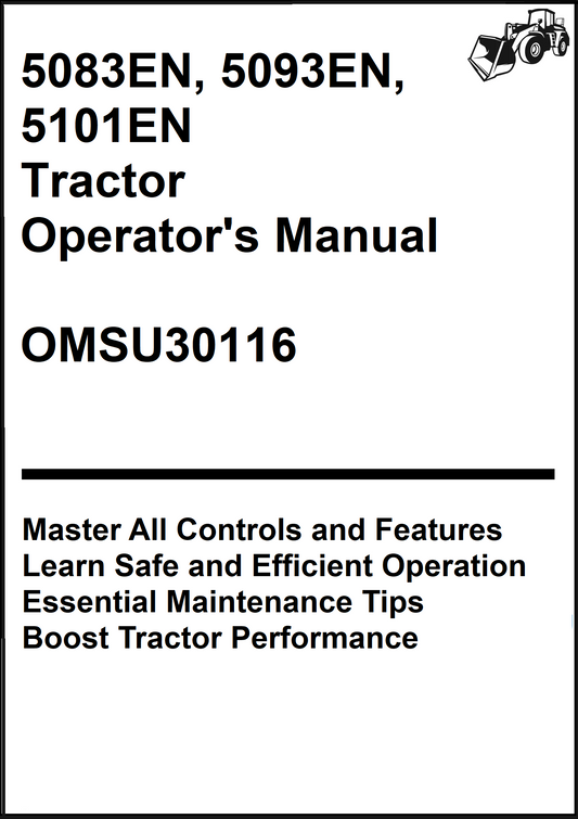 John Deere 5083EN, 5093EN, 5101EN Tractor Operator's Manual OMSU30116 - PDF