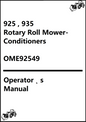 John Deere 925 (SN 124001- ) , 935 (SN 125001- ) Rotary Roll Mower-Conditioners Operator’s Manual OME92549 - PDF
