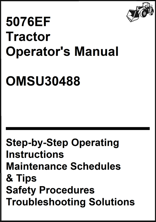 John Deere 5076EF Tractor Operator's Manual OMSU30488 - PDF