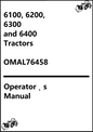 John Deere 6100, 6200, 6300 and 6400 Tractors Operator’s Manual OMAL76458 - PDF