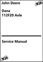 John Deere, Dana 112F20 Axle Service Manual - PDF