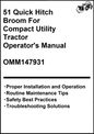 John Deere 51 Quick Hitch Broom Tractor Operator's Manual OMM147931 - PDF