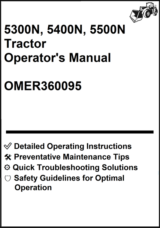 John Deere 5300N, 5400N, 5500N Tractor Operator's Manual OMER360095 - PDF