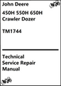 John Deere 450H 550H 650H Crawler Dozer Technical Service Repair Manual TM1744 - PDF