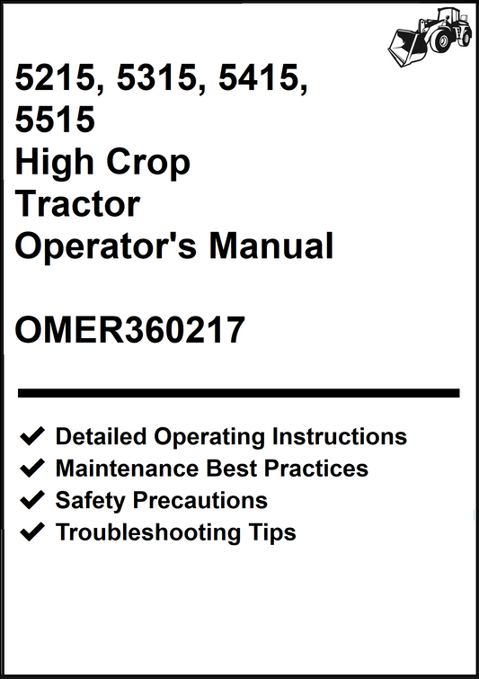 John Deere 5215, 5315, 5415, 5515 High Crop Tractor Operator's Manual OMER360217 - PDF