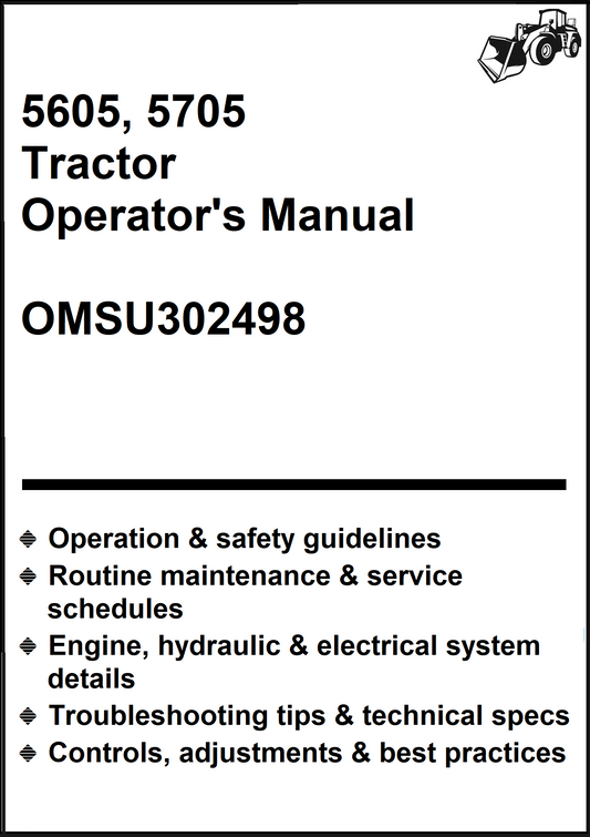 John Deere 5605, 5705 Tractor Operator's Manual OMSU302498 - PDF