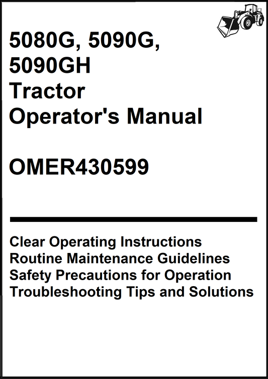John Deere 5080G, 5090G, 5090GH Tractor Operator's Manual OMER430599 - PDF