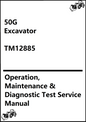 John Deere 50G Compact Excavator Operation, Maintenance & Diagnostic Test Service Manual TM12885 - PDF