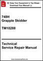 John Deere 748H Grapple Skidder Technical Service Repair Manual TM10288 - PDF