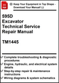 John Deere 595D Excavator Technical Service Repair Manual TM1445 - PDF