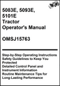 John Deere 5083E, 5093E, 5101E Tractor Operator's Manual OMSJ15763 - PDF